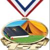 Bible Camp First Place Medal, 3" Gold Religious Bible Trophy Medal Award 50 Pack Prime view 1