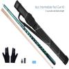 AB Earth Ergonomic Design 13mm Tip 58" Maple Pool Cue Stick Kit with Hard Case (Green, 20oz) view 2