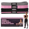 Arena Strength Long Fabric Full Body Resistance Bands Set of 4 and Pull Up Assistance Bands | Cloth Resistance Bands Loop with Fabric Exercise Resistance Bands Workout Guide view 1