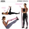 Arena Strength Long Fabric Full Body Resistance Bands Set of 4 and Pull Up Assistance Bands | Cloth Resistance Bands Loop with Fabric Exercise Resistance Bands Workout Guide view 4