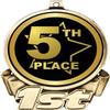 5th Place First Place Medal, 3" Gold Fifth Place Trophy Medal Award 50 Pack Prime view 2