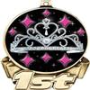 Beauty Queen First Place Medal, 3" Gold Princess Tiara Pageant Trophy Medal Award 100 Pack Prime view 2