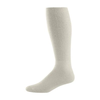 Augusta Sportswear High Five Versatile Performance Knee-High Athletic Socks for Soccer, Football, and Softball, Silver Grey, Medium