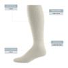 Augusta Sportswear High Five Versatile Performance Knee-High Athletic Socks for Soccer, Football, and Softball, Silver Grey, Medium view 4