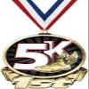 5K Race First Place Medal, 3" Gold 5K Trophy Medal Award 50 Pack Prime view 1