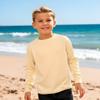 INGEAR Boys Rash Guard Long Sleeve Swim Shirt - Quick Dry UPF 50+, Kids Fishing Shirt, Dry fit Shirts for Boys Sizes XS-XL Tan view 3