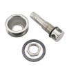 5/8"O.D.Marine Grade 316 Stainless Steel Fuel Gas Tank Vent Cowl Vent with Mounting Gasket Hardware Fitting for Marine Boat Yacht view 3