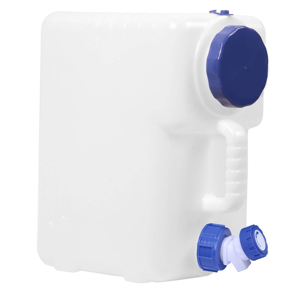 CAMPMAX 4 Gallon/15L Water Container with Spigot, Portable BPA Free Water Jug, Multifunction Water Tank for Camping Outdoor Hiking Picnic Supplies, Emergency Stroage