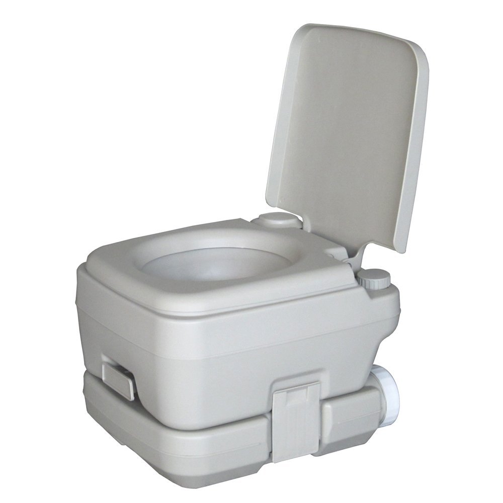 Gharpbik Outdoor Portable Toilet Removable Flushing Toilet Outdoor Camping Potty, for Camping, Boating, Traveling & Roadtripping