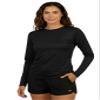 INGEAR Women's Rash Guard Shirts UPF 50+ Sun Protection, Lightweight Swim Shirts for Women, Quick Dry Womens Fishing Shirt Sizes S-XXL (Black, Small) view 1