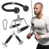 XPRT Fitness Tricep Press Down Cable Attachment, Weight Machine Accessories Set (V Handle+V Shaped Bar+Tricep Rope) view 1