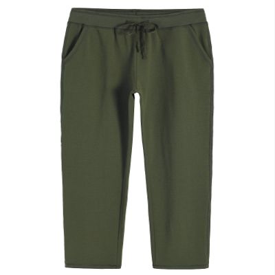 Weintee Women's Cotton Sweatpants with Pockets L Army Green
