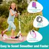 BELEEV V5 Scooters for Kids 6 Years and up, Folding Kick Scooter 2 Wheel for Adults Teens, 4 Adjustable Handlebar, 200mm Big Wheels, Lightweight Sports Commuter Scooter, up to 220lbs(Pink) view 3