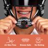 SLEEFS Football Mouth Guard - Youth Mouthguard with Strap - Lip/Teeth Protector Mouthpiece - No Boil - for Youth/Adults, Maximum Air Flow, for All Sports - Momma This One for You in Black view 2