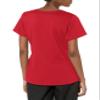 WonderWink Women's 4 Pocket Wrap Scrub Top, Red, M view 2