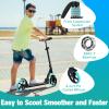 BELEEV V5 Scooters for Kids 6 Years and up Teens and Adults, Foldable Kick Scooter 2 Wheel, Quick-Release Folding System, 200mm Big Wheels, Lightweight Scooter for Girls Boys with Carry Strap (Aqua) view 3