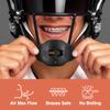 SLEEFS Football Mouth Guard - Adult/Youth Mouthguard with Strap - Lip/Teeth Protector Mouthpiece - No Boil - for Youth/Adults, Maximum Air Flow, for All Sports - Black view 2