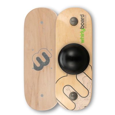 Whirly Board Wide Standing Desk Balance Board & Half-Ball Balance Trainer