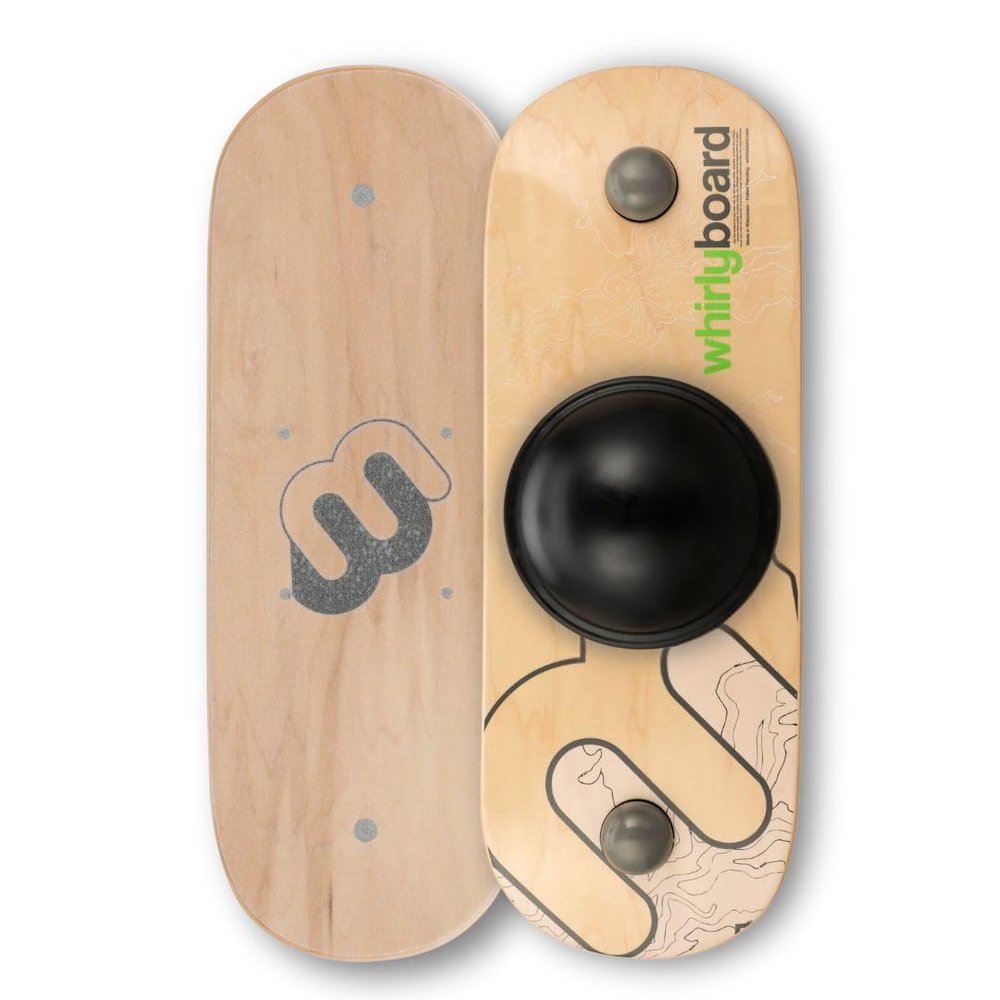 Whirly Board Wide Standing Desk Balance Board & Half-Ball Balance Trainer