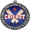 Cricket Second Place Medals, 2 3/4" Silver Cricket Trophy Medal Award 50 Pack Prime view 2