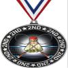 Badminton Second Place Medals, 2 3/4" Silver Badminton Trophy Medal Award 20 Pack view 1