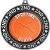 Sporting Clays Second Place Medals, 2 3/4" Silver Sporting Clays Trophy Medal Award 10 Pack Prime view 2