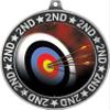 Archery Second Place Medals, 2 3/4" Silver Archery Board Trophy Medal Award 50 Pack Prime view 2