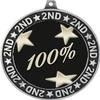 Corporate Second Place Medals, 2 3/4" Silver Corporate 100% Trophy Medal Award 50 Pack Prime view 2