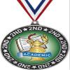 Academic Second Place Medals, 2 3/4" Silver Kids Academic Trophy Medal Award 50 Pack Prime view 1