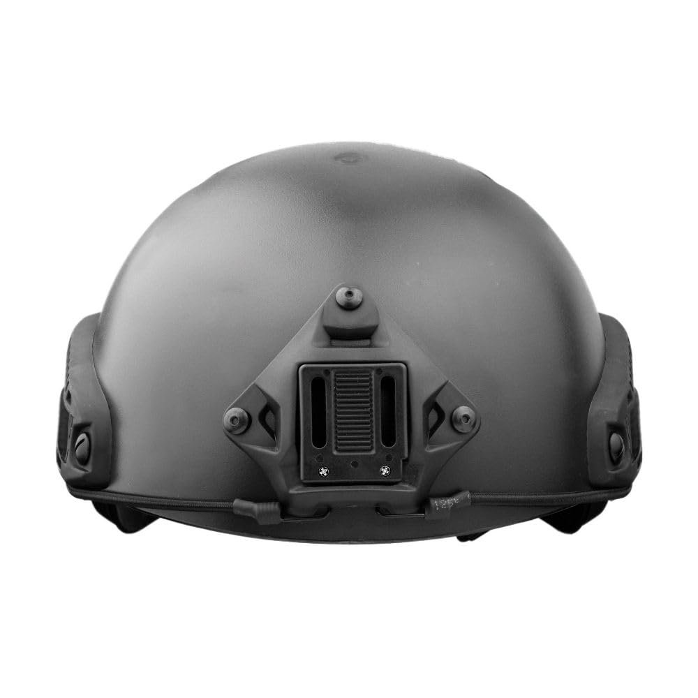 DLP Lightweight Tactical Bump Helmet - ImpaX Extreme Plus - High Cut OPS Core Military Combat Airsoft Helmet - Fast MICH ACH - Night Vision Mount & Accessory Bundle Included (Black)