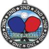 Pickleball Second Place Medals, 2 3/4" Silver Pickleball Trophy Medal Award 100 Pack view 2