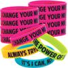 Fun Express I Have A Growth Mindset Rubber Bracelets - 12 Pieces - Educational And Learning Activities For Kids view 1