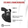 1791 GUNLEATHER J Frame Premium Leather IWB CCW Holster - Soft & Comfortable Left Handed Leather Gun Holster - Fits All J Frame Revolvers Models S&W, Ruger LCR and SP101. Max Barrel = 2.5" (SCH-2) view 3
