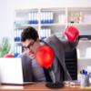 Tech Tools Stress Buster Desktop Punching Bag - Suctions to Your Desk, Heavy Duty Stress Relief Ball, Funny Office Gifts for Boss or Coworker Men and Women view 2