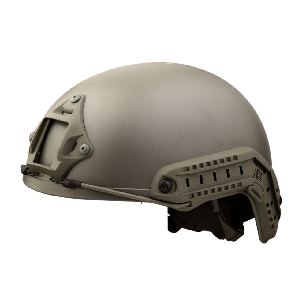 DLP Lightweight Tactical Bump Helmet - ImpaX Extreme Plus - High Cut OPS Core Military Combat Airsoft Helmet - Fast MICH ACH - Night Vision Mount & Accessory Bundle Included (Foliage Green)