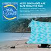 Neso Gigante Portable Beach Tent Sun Shelter - Lightweight Beach Shade Canopy - Easy Setup for Family Outings - Patented Reinforced Corners - UPF 50+ - 8ft Tall, 11 x 11ft - Aqua Fronds view 4