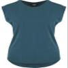 Urban Classics Ladies - Basic Shaped Top Shirt Teal - 3XL view 1