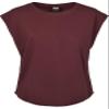 Urban Classics Women T-Shirt Basic Shaped, Size:3XL, Color:Cherry view 1