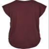 Urban Classics Women T-Shirt Basic Shaped, Size:3XL, Color:Cherry view 4
