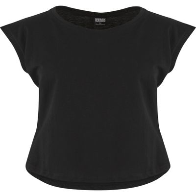 Urban Classics Ladies - Basic Shaped Top Shirt Black - 3XL