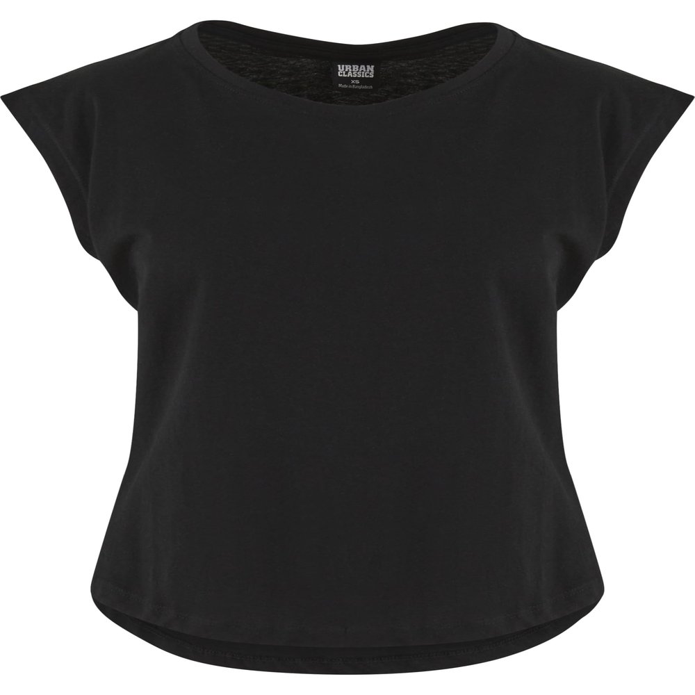 Urban Classics Ladies - Basic Shaped Top Shirt Black - 3XL