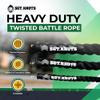 SGT KNOTS Twisted Battle Rope - Weighted Exercise Rope for Strength Training, CrossFit, Battling, Climbing & the Gym (1" x 30ft) view 3