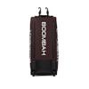 Boombah Brute Rolling Bat Bag - 35" x 15" x 12-1/2" - Black/Maroon - Holds 4 Bats and Room for Gear - Wheeled Bag view 2