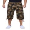X RAY Men's Belted Long Cargo Shorts for Men, Below Knee Length Mens Cargo Shorts, 3/4 Pants (Big and Tall Shorts for Men) Brown CAMO 42 view 1