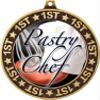 Pastry Chef 1st Place Perimeter Medal Gold, 2.75" Culinary Prizes, Kids Chef Trophy Medal Awards 10 Pack Prime view 2