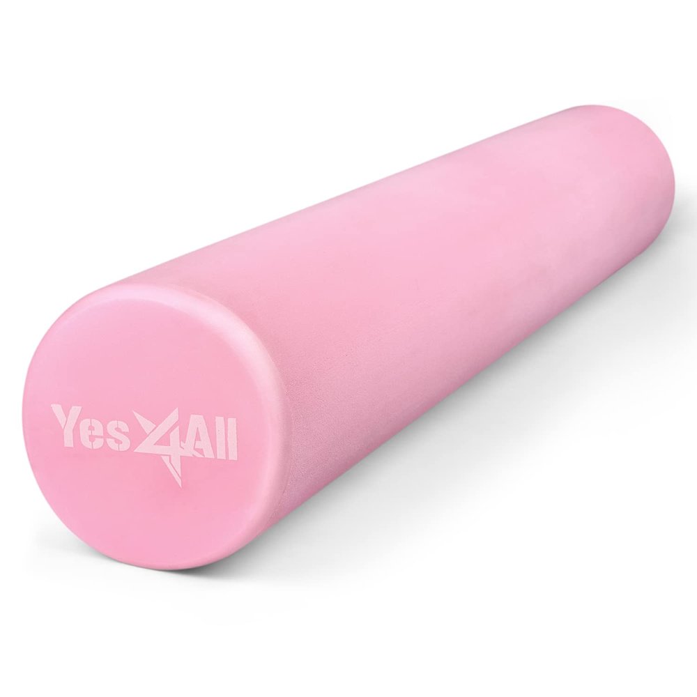 Yes4All EVA Firm Foam Roller for Back - Round Roller for Exercise, Yoga & Pilates 12/18/24/36 inch