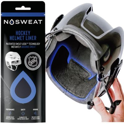 Hockey Helmet Sweat Liners and Sweatband by NoSweat Patented Sweatlock Technology 3 | 6 | 12 | 25 | 50 Pack (50)
