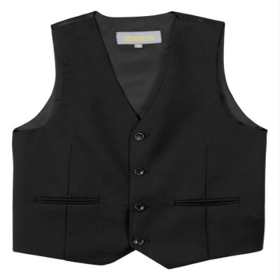 Spring Notion Boys' Suit Vest Waistcoat 24M Black-C