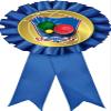 Crown Awards Bocce Ball Blue Rosette Ribbon, Bocce Ball Trophy Ribbon Award Prize, 100 Pack Prime view 1