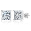 925 Sterling Silver Cubic Zirconia Stud Earrings for Women| Hypoallergenic Princess Cubic Zirconia Earrings Studs | Anti Tarnishing CZ Sterling Silver Studs by MAX + STONE view 1